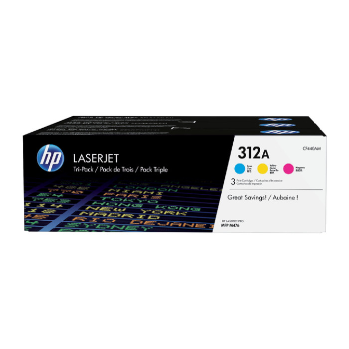 Tonercartridge HP CF440AM 312A 3 kleuren