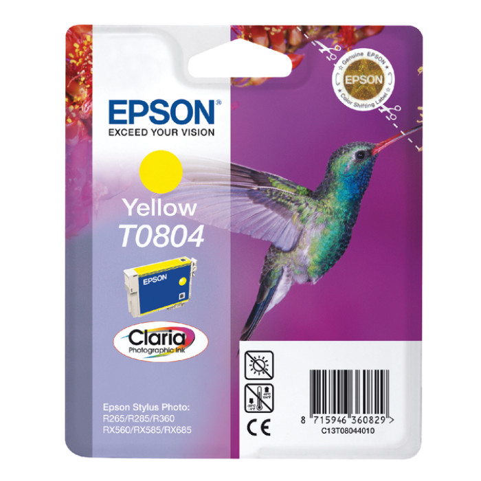 Inktcartridge Epson T0804 geel