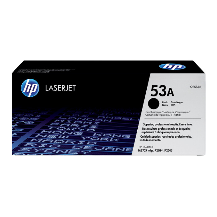 Tonercartridge HP Q7553A 53A zwart