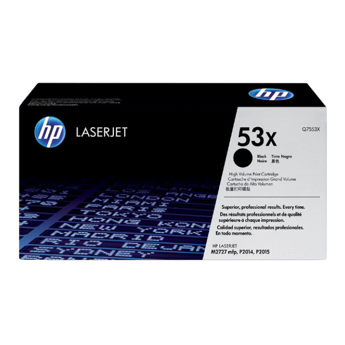 Tonercartridge HP Q7553X 53X zwart