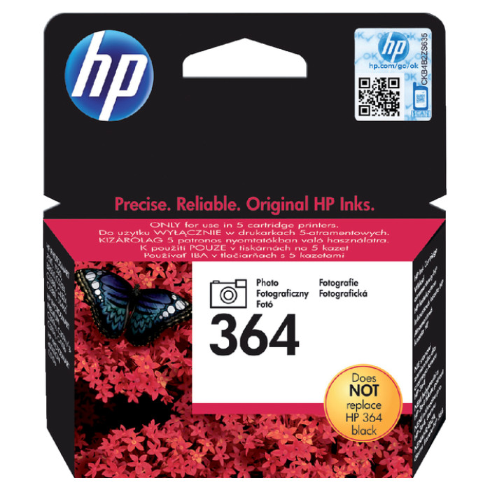 Inktcartridge HP CB317EE 364 foto zwart