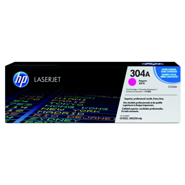 Tonercartridge HP CC533A 304A rood