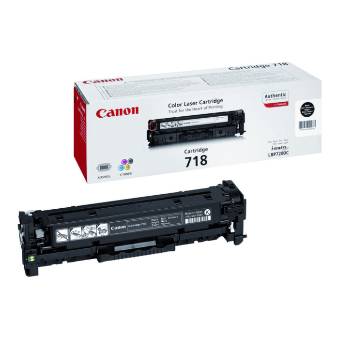 Tonercartridge Canon 718 zwart