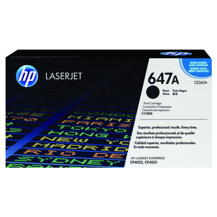 Tonercartridge HP CE260A 647A zwart