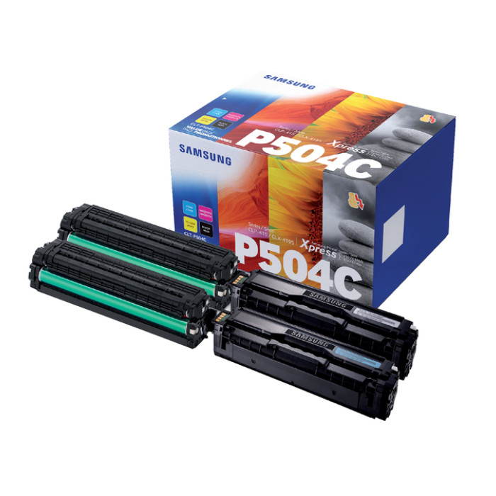 Tonercartridge Sam/hp CLT-P504C zwart + kleur