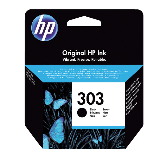Inktcartridge HP T6N02AE 303 zwart