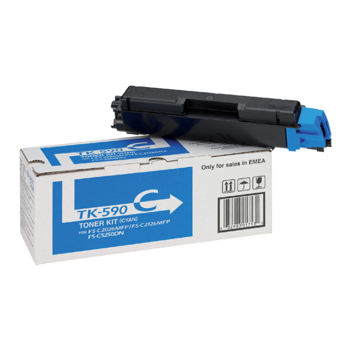 Toner Kyocera TK-590C blauw