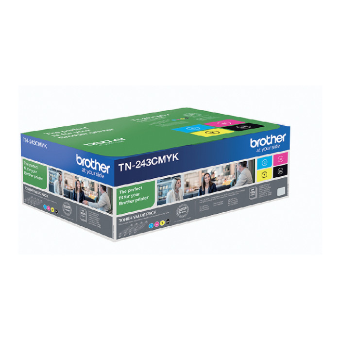 Toner Brother TN-243 zwart + 3 kleuren