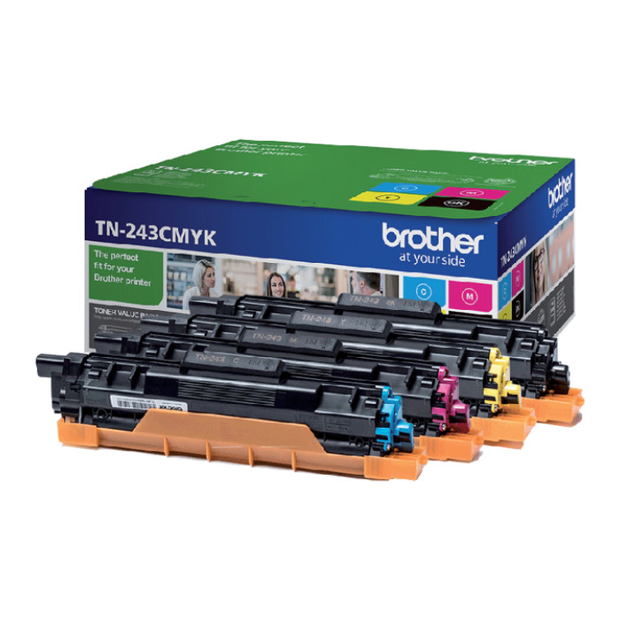 Toner Brother TN-243 zwart + 3 kleuren