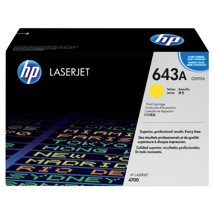 Tonercartridge HP Q5952A 643A geel