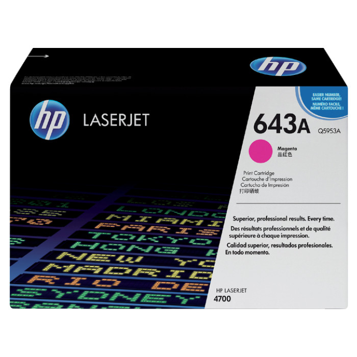 Tonercartridge HP Q5953A 643A rood