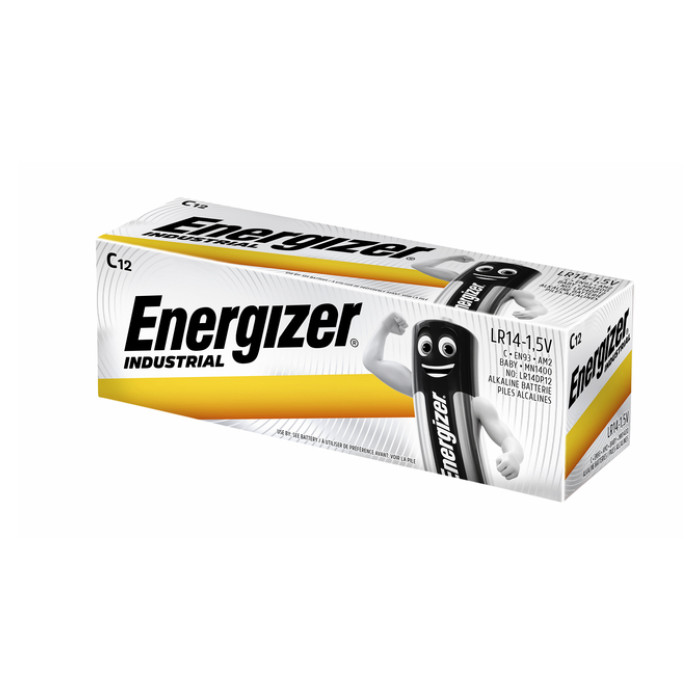 Batterij Industrial C alkaline doos à 12 stuks