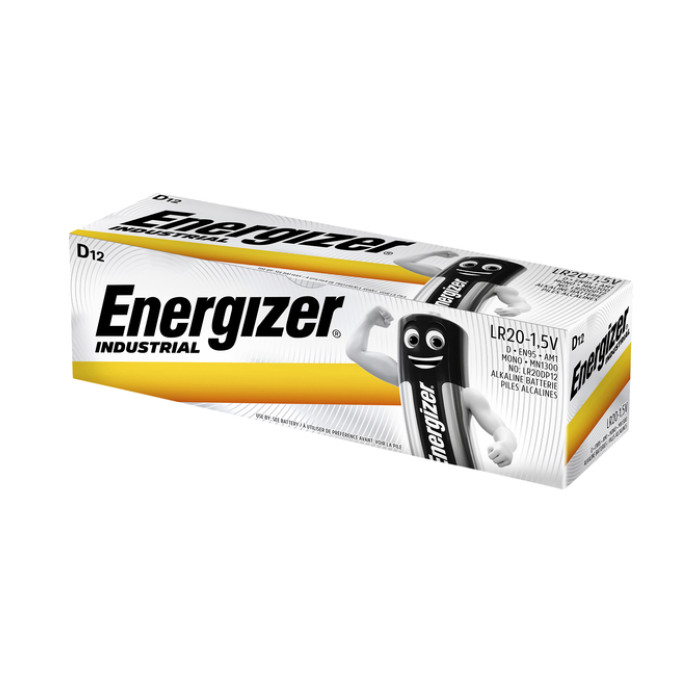 Batterij Industrial D alkaline doos à 12 stuks
