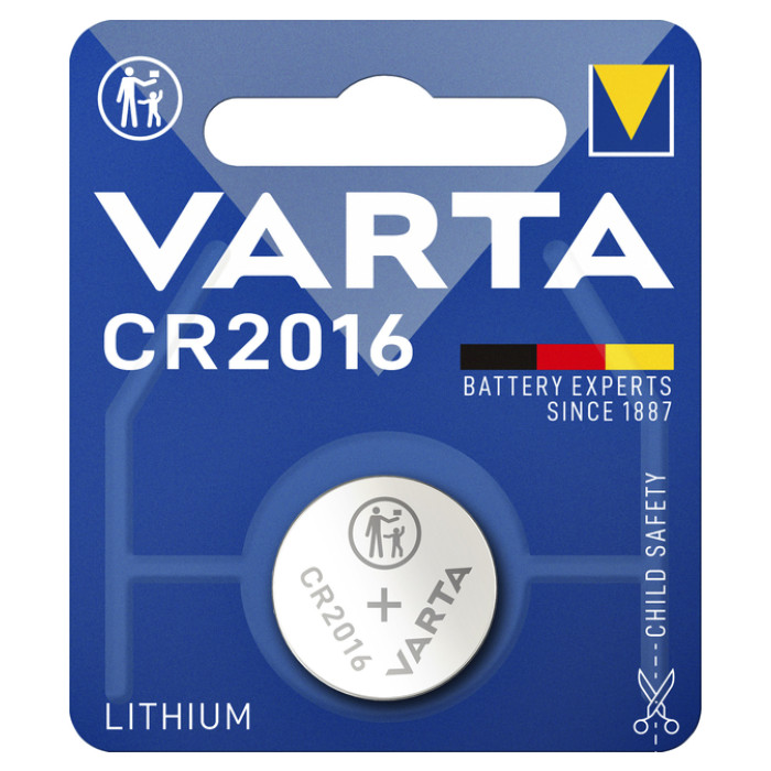 Batterij Varta knoopcel CR2016 lithium blister à 1stuk