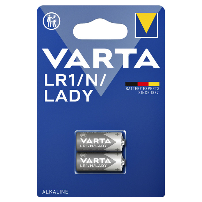 Batterij Varta LR1/N/Lady alkaline blister à 2stuk