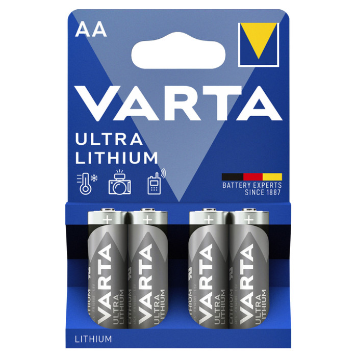 Batterij Varta Ultra lithium 4x AA