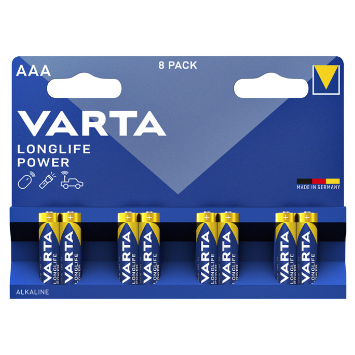 Batterij Varta Longlife Power 8x AAA