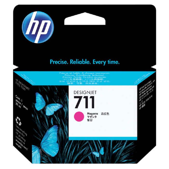 Inktcartridge HP CZ131A 711 rood