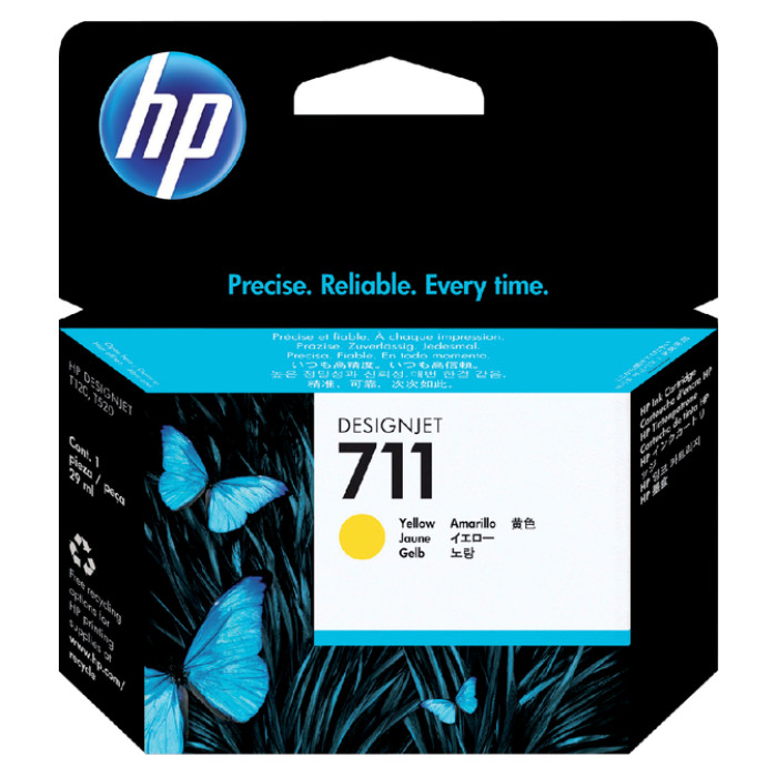 Inktcartridge HP CZ132A 711 geel