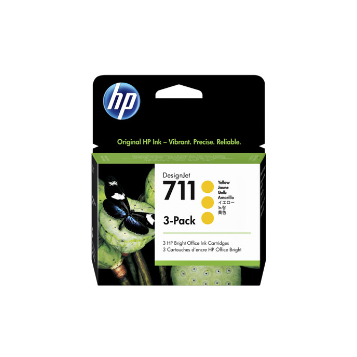 Inktcartridge HP CZ136A 711 geel