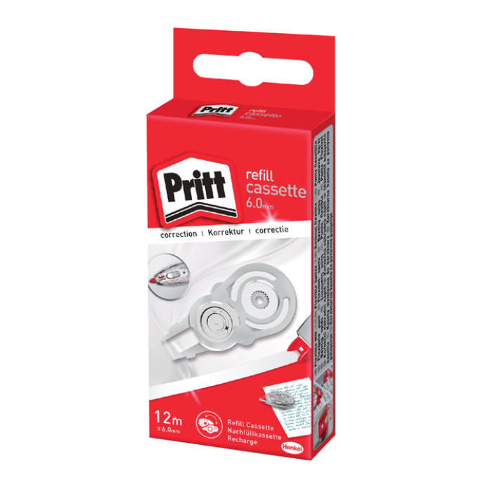 Correctietapevulling Pritt navul cassette Flex 6mmx12m