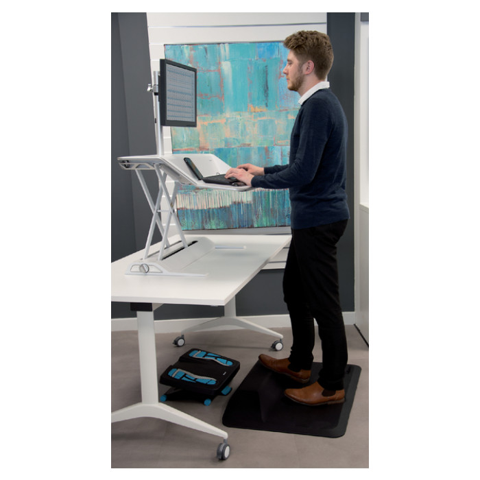 Vloermat Fellowes voetensteun Activefusion zwart
