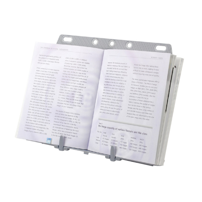 Documentenhouder Fellowes booklift zilvergrijs
