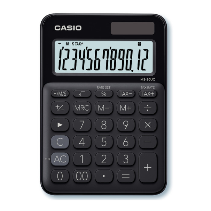 Rekenmachine Casio MS-20UC zwart