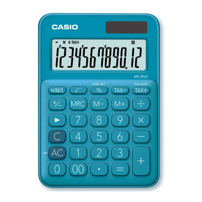 Rekenmachine Casio MS-20UC blauw