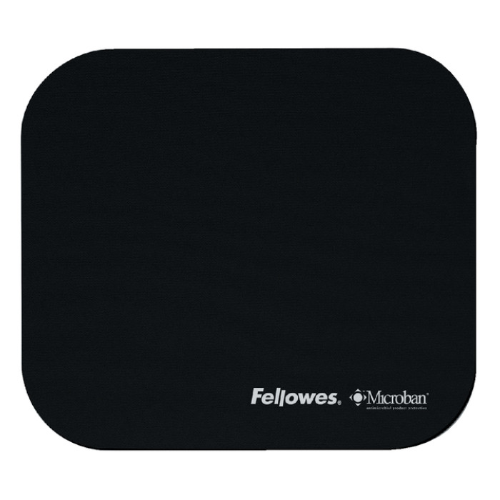 Muismat Fellowes microban antibacterieel zwart