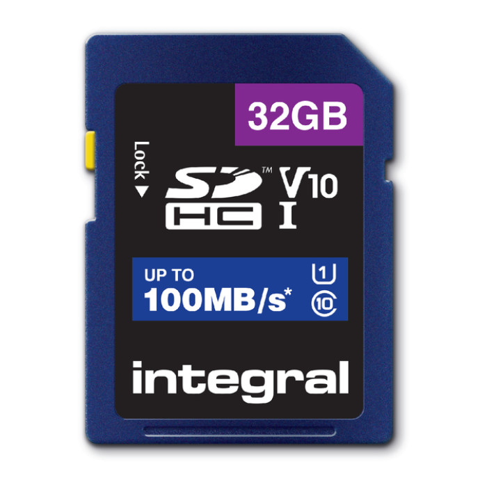 Geheugenkaart Integral SDHC V10 32GB