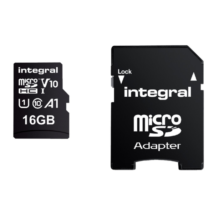 Geheugenkaart Integral microSDHC V10 16GB