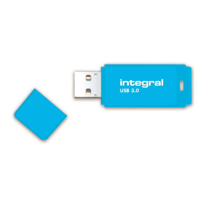 USB-stick 3.0 Integral 128GB neon blauw