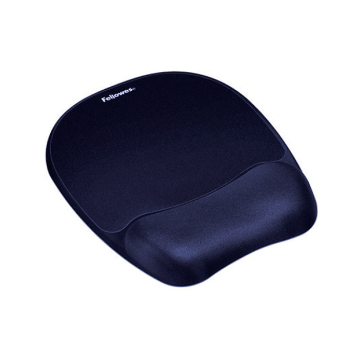 Muismat met polssteun Fellowes Memoryfoam saffierblauw