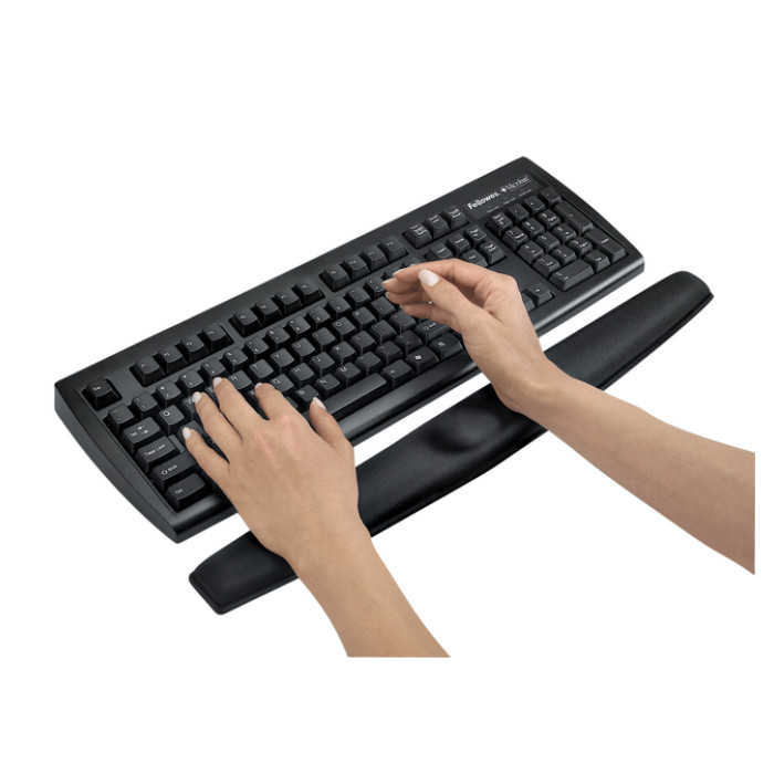 Polssteun voor toetsenbord Fellowes Memoryfoam zwart