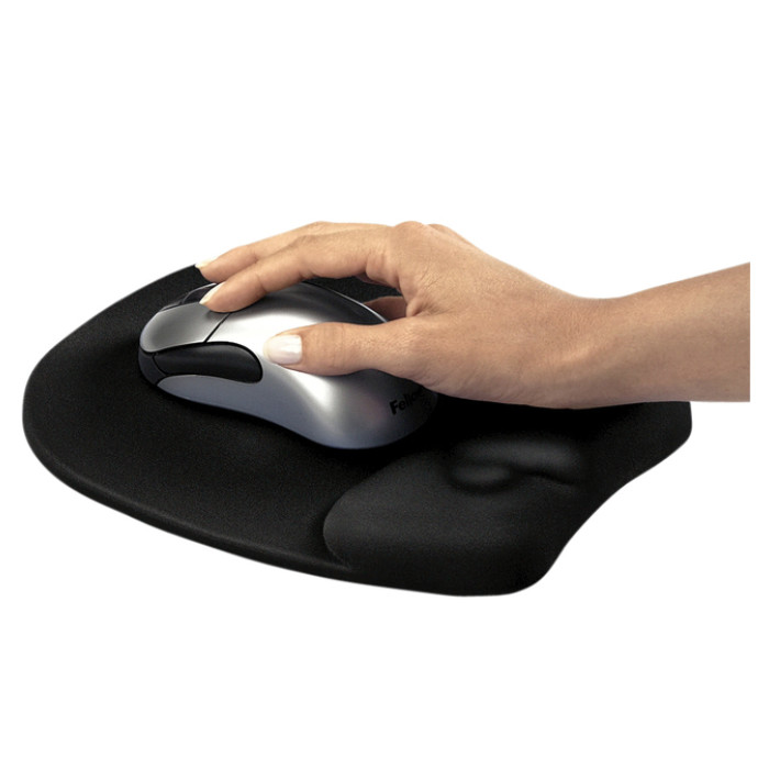 Muismat met polssteun Fellowes Memoryfoam zwart