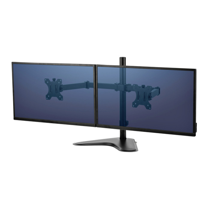 Monitorarm Fellowes Seasa dubbel horizontaal vrijstaand zwart