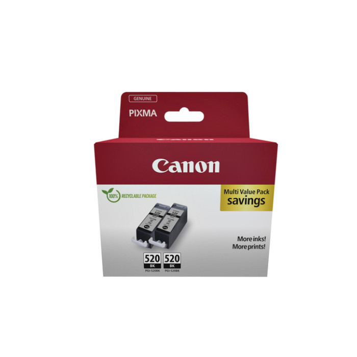 Inktcartridge Canon PGI-520 zwart 2x