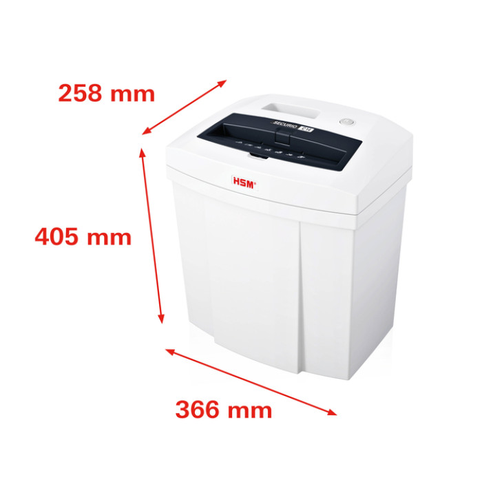 Papiervernietiger HSM Securio C14 stroken 3.9mm