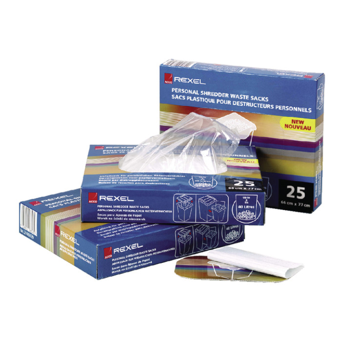 Papiervernietigerzak Rexel 240x98cm 115 liter 100 stuks