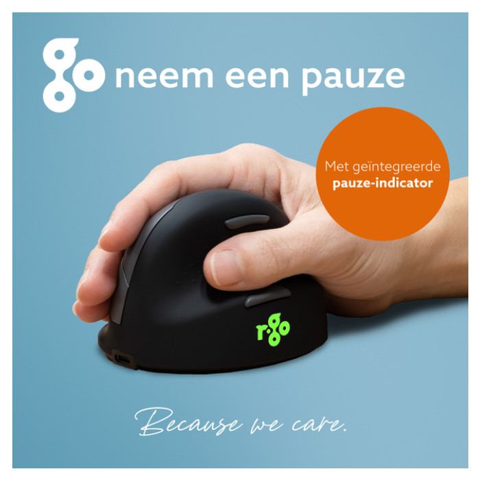 Muis R-Go Ergonomisch HE Break Wireless Rechts M