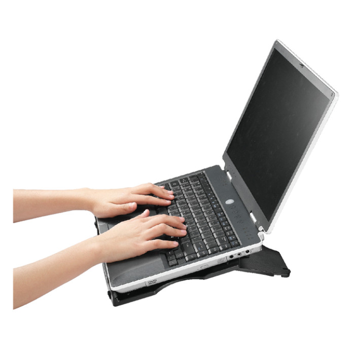 Laptopstandaard Quantore verstelbaar antraciet