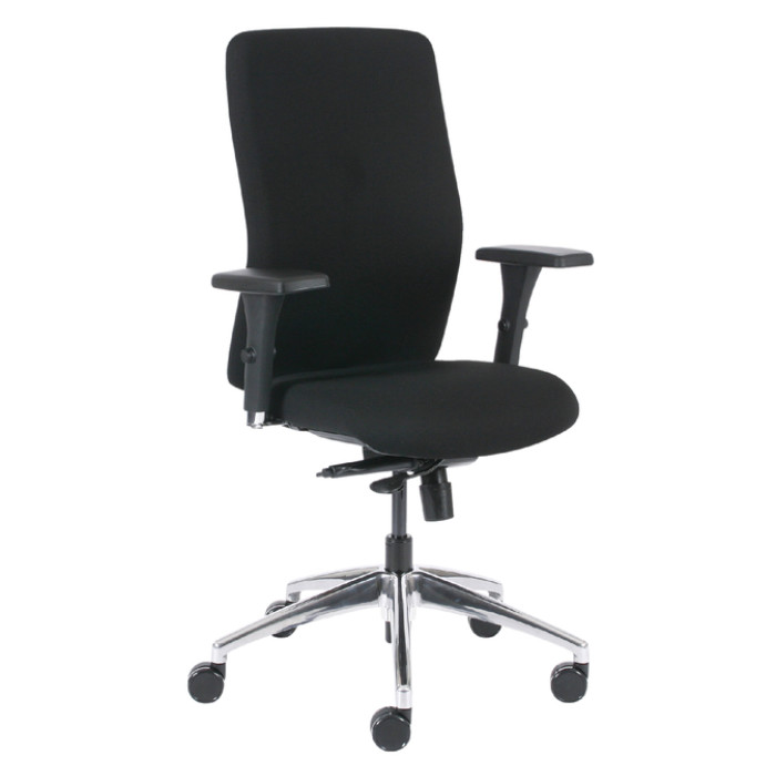 Bureaustoel Euroseats Milano synchroom zwart