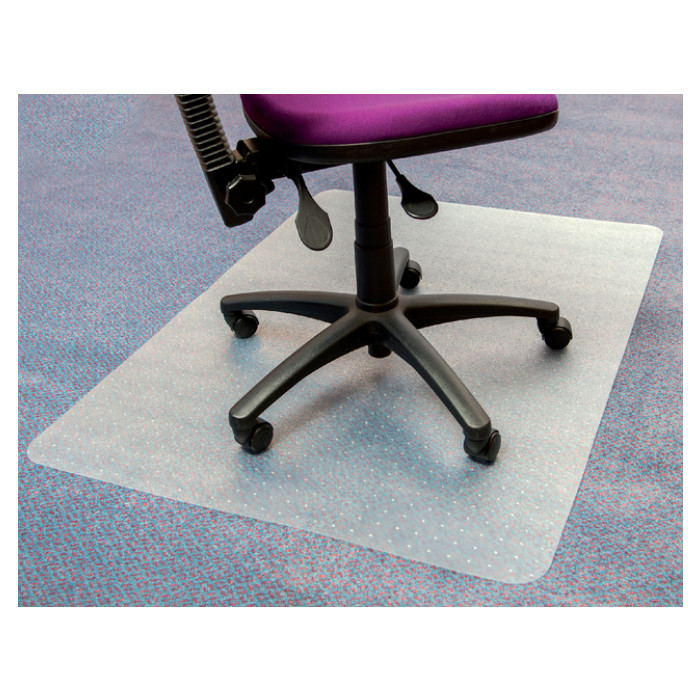 Stoelmat Floortex PVC 120x90cm voor zachte vloeren
