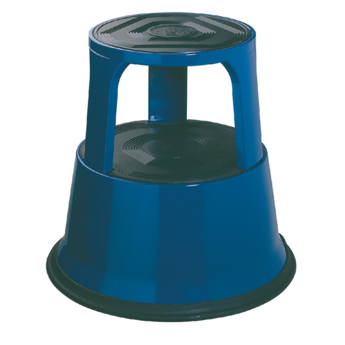 Opstapkruk Desq 420mm metaal blauw