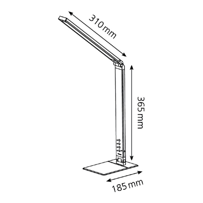 Bureaulamp Hansa ledlamp Magic plus zwart