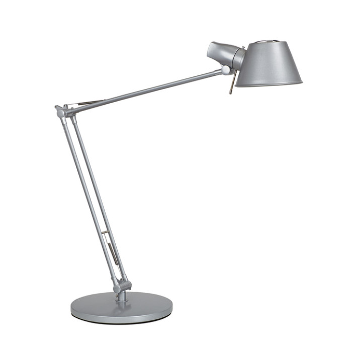 Bureaulamp MAUL Rock LED voet zilvergrijs