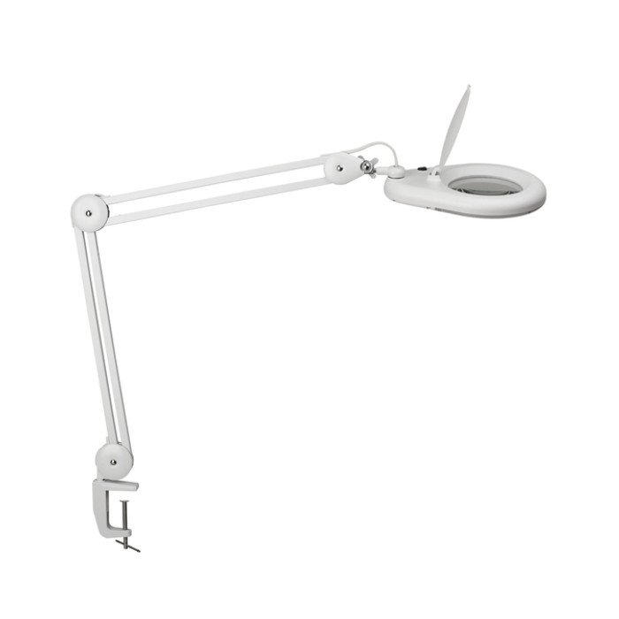 Loeplamp MAUL Viso LED tafelklem wit