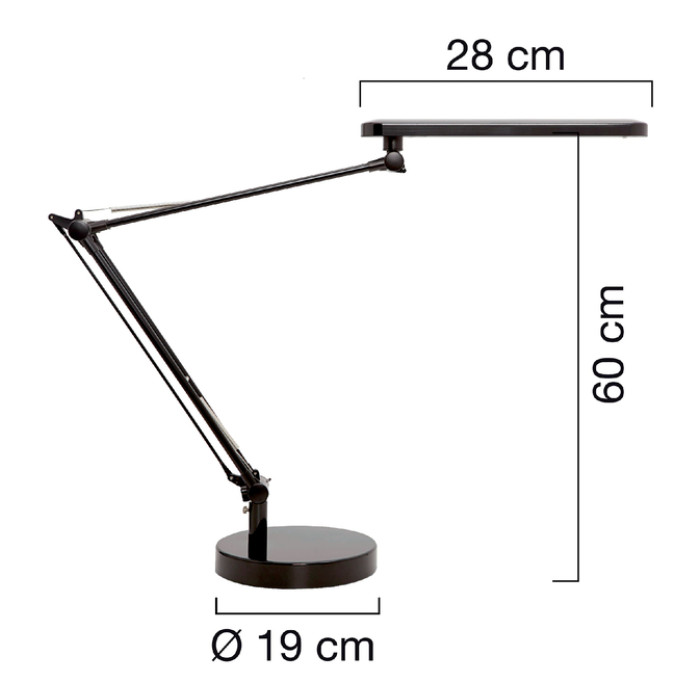 Bureaulamp Unilux Mambo led zwart