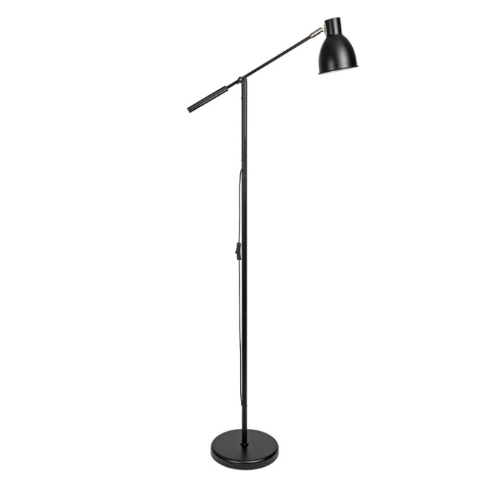 Vloerlamp MAUL Finja excl. LED lamp hg 138cm arm 30cm zwart
